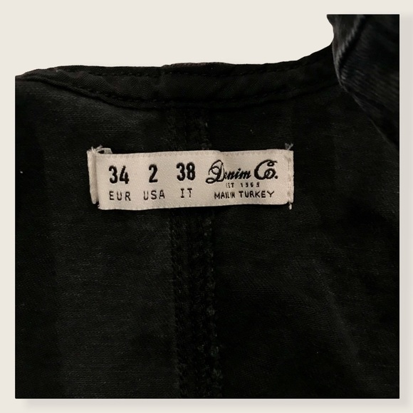 Denim Co. Classic Black Distressed Casual Jean Button Up Everyday Casual Dress - Picture 7 of 9